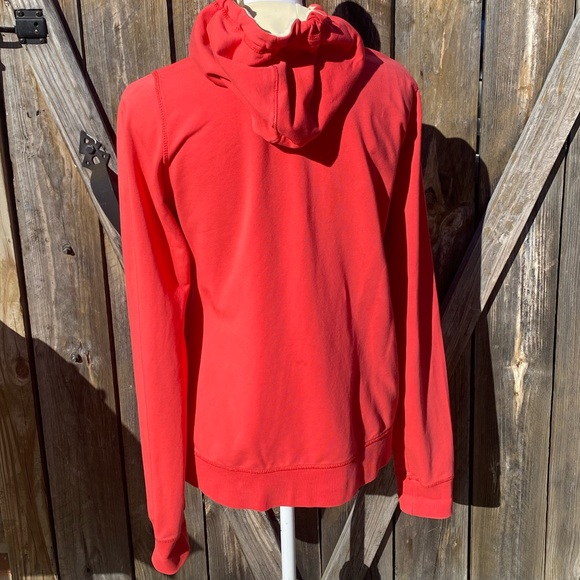 Helly Hanson full zip hoody sweatshirt 77 logo drawstring lined hood Medium red - Picture 4 of 10